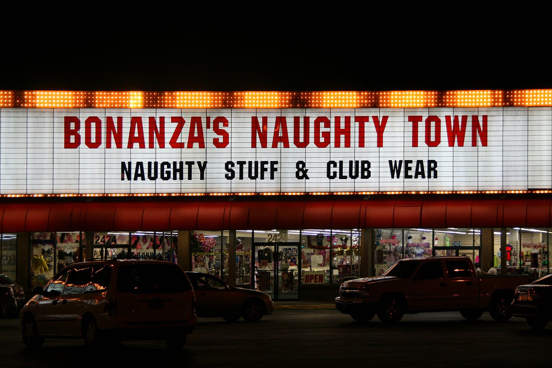 Bonanza Gift Shop exterior sign on South Las Vegas Boulevard